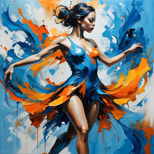 dance with canvases,dancer,flamenco,flamenca,bodypainting,fluidity,blue painting,danseuse,ballet dancer,neon body painting,firedancer,danser,art painting,danses,danse,body painting,balletic,bailar,nielly,chevrier,Art,Artistic Painting,Artistic Painting 42