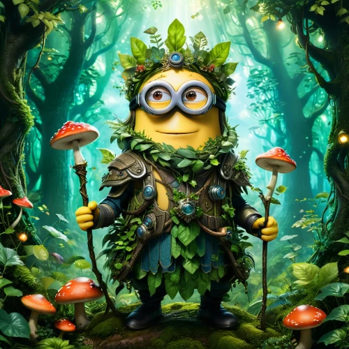 minion hulk,minion,huegun,forest man,koropeckyj,aa,mandragora,malakunas,lemon background,minions,royo,heimerdinger,forest background,majora,wasowski,korowai,storybook character,naddaff,gnome,april fools day background,Conceptual Art,Fantasy,Fantasy 05