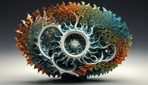 fractals art,mandelbulb,kinetic art,spiral art,apophysis,torus,fractal art,generative,spinart,ammonite,spiracle,fractalius,decorative art,time spiral,cog,scrap sculpture,glasswares,cogwheel,circular ornament,cinema 4d,Illustration,Realistic Fantasy,Realistic Fantasy 25