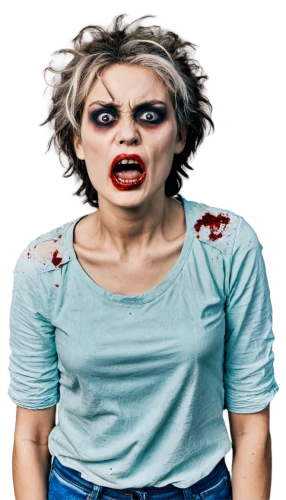 scared woman,scary woman,zombie,haemorrhage,image manipulation,porphyria,premenstrual,bruxism,zombified,scaretta,dbd,photoshop manipulation,lalaurie,zompro,psychopharmacological,schizotypy,psicosis,enza,vampire woman,henchwoman,Art,Artistic Painting,Artistic Painting 22
