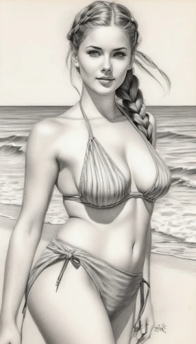 the sea maid,amphitrite,nereid,polynesian girl,beach background,nereids,beachgoer,aphrodite,airbrushing,female model,yavana,female swimmer,arethusa,summer line art,sand rose,ariadne,the beach pearl,padme,beach shell,celtic queen,Illustration,Black and White,Black and White 30