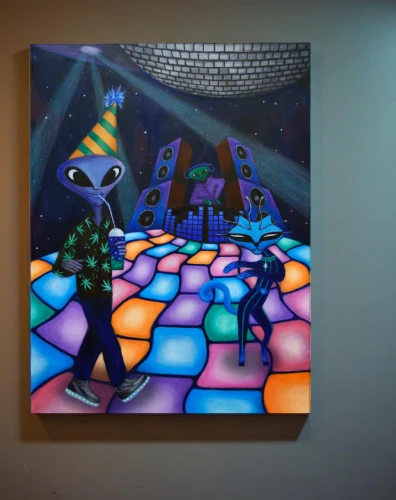 epcot spaceship earth,ufo interior,alebrije,art gallery,spaceland,dichroic,psychonauts,extraterrestrials,zooropa,futuristic art museum,martians,interdimensional,exhibited,disco,digiart,epcot ball,spacewalkers,glass painting,artthielseattle,spaceship interior