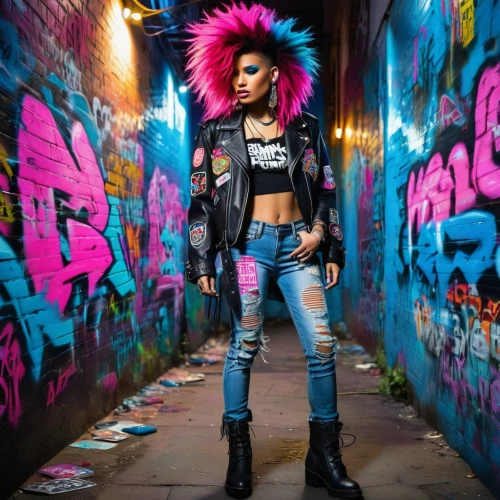 punk,punk design,graffiti,punkish,mohawk,lauper,punky,rock chick,toni,ashlee,neon body painting,streampunk,domino,janelle,cyberpunks,tonks,alley cat,alleycat,vixen,graffitti,Photography,Fashion Photography,Fashion Photography 09