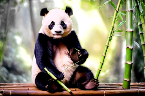 bamboo,disneynature,bamboo flute,little panda,baby panda,beibei,bamboo curtain,pando,black bamboo,giant panda,pancham,panda cub,pandita,pandua,lun,panda bear,pandu,panda,bamboo forest,hanging panda,Illustration,Realistic Fantasy,Realistic Fantasy 37