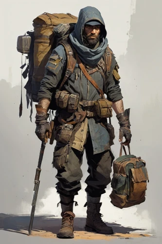 volksgrenadier,spetsnaz,militiaman,postapocalyptic,mercenary,the wanderer,runemaster,paleobotanist,pararescuemen,butakov,berzerker,tutakov,panzergrenadier,quartermaster,adventurer,nomad,vendor,armsbearer,war veteran,alpini