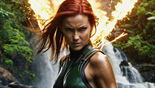 mera,kahlan,witchblade,firestar,hawkgirl,amora,amazona,romanoff,fireheart,fire background,firefall,female warrior,aeryn,atlantean,epica,illyria,demona,starfire,eretria,triss,Photography,General,Realistic