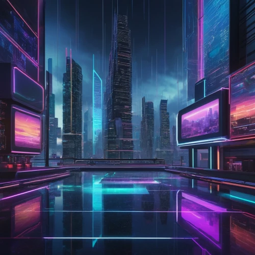 cybercity,futuristic landscape,cyberpunk,cybertown,cyberworld,cyberport,cyberscene,cityscape,cyberspace,mainframes,synth,cyberia,cyberview,futuristic,hypermodern,3d background,futurist,metropolis,guangzhou,virtual landscape,Illustration,Abstract Fantasy,Abstract Fantasy 08