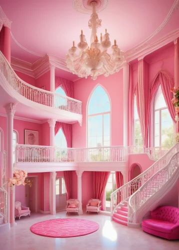 dreamhouse,doll house,ornate room,the little girl's room,great room,playroom,beauty room,interior design,color pink white,mansion,pink scrapbook,color pink,beautiful home,opulent,opulently,pink chair,staircase,palatial,poshest,lachapelle,Art,Artistic Painting,Artistic Painting 33