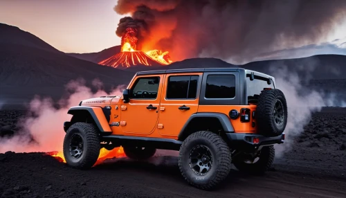 jeep rubicon,jeep gladiator rubicon,the volcano,active volcano,volcanic,volcanic activity,lava balls,flaming mountains,fire in the mountains,willys jeep mb,wrangler,jeep,fire mountain,gerlitz glacier,volcaniclastic,volcanic landscape,burnout fire,volcanic eruption,volcanoes,landcruiser,Photography,General,Realistic