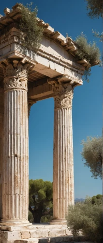 greek temple,erechtheus,erechtheion,doric columns,temple of diana,roman temple,temple of hercules,hellas,caesonia,artemis temple,segesta,leptis,acropolis,laodicea,ancient olympia,paestum,doric,nemea,metapontum,palmyra,Art,Artistic Painting,Artistic Painting 21