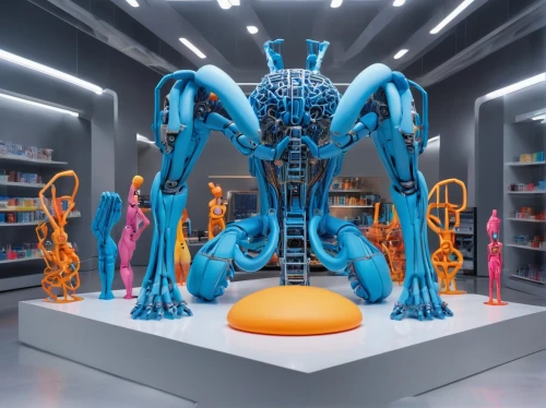 innoventions,artscience museum,futuristic art museum,koons,toy store,tinkertoys,toyshop,burzenin,cyberarts,metron,fidm,imagineering,exploratorium,tron,dream factory,toysmart,toymakers,scitech,prusa,biolab,Unique,3D,Clay