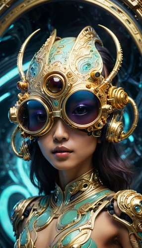 masquerade,golden mask,gold mask,zodiac sign libra,venetian mask,majevica,lumidee,golden crown,fantasy portrait,amidala,blue enchantress,akasha,goldwind,gandhari,the enchantress,kinnara,enchantress,varuna,promethea,gold crown,Conceptual Art,Sci-Fi,Sci-Fi 13