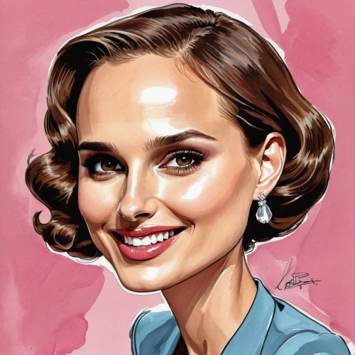 cardinale,portman,audrey,chenoweth,clarice,peggy,kelso,feldshuh,digital painting,giadalla,flournoy,vintage drawing,margot,moneypenny,tallulah,tamsin,kangna,vintage illustration,winona,audrey hepburn