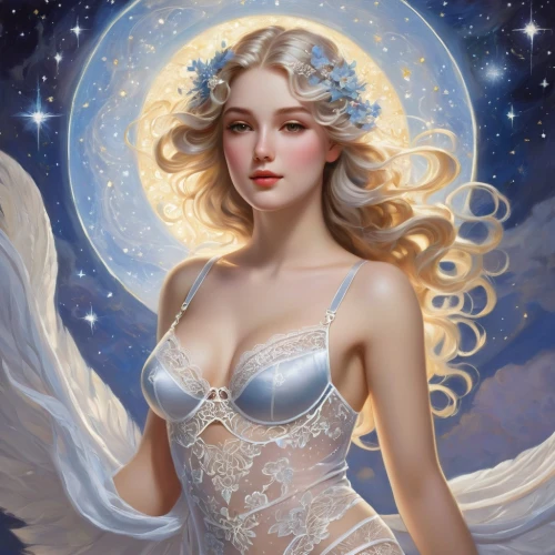 vintage angel,angel,faerie,zodiac sign libra,baroque angel,celestial body,fairy queen,angel girl,faery,angel wings,angelic,the angel with the veronica veil,fantasy art,angel wing,christmas angel,peignoir,fantasy woman,white rose snow queen,virgo,moonchild,Art,Classical Oil Painting,Classical Oil Painting 15