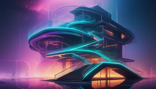 arcology,tron,cyberia,futuristic architecture,cybercity,futuristic landscape,futurist,digitalism,cyberport,synth,silico,scifi,futuristic art museum,cyberarts,futuristic,hypermodern,futurists,cybertown,abstract design,mindbender,Art,Artistic Painting,Artistic Painting 24