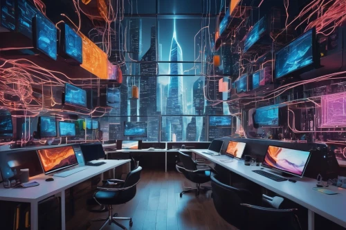 computer room,the server room,cybercafes,cybercity,cyberscene,cybertown,modern office,cyberport,cyberpunk,cyberworld,cyberview,computerworld,spaceship interior,cyberia,fractal design,computer art,ufo interior,creative office,computer workstation,cyberarts,Illustration,Black and White,Black and White 07