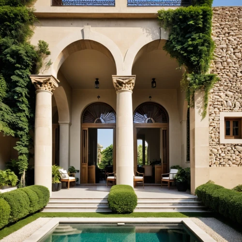 amanresorts,courtyard,masseria,luxury property,persian architecture,bendemeer estates,inside courtyard,courtyards,loggia,pergola,orangerie,pool house,landscaped,riad,domaine,patio,orangery,luxury home,beautiful home,mansion,Photography,General,Realistic