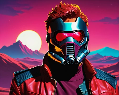 star-lord peter jason quill,dusk background,retro background,vector art,terminator,4k wallpaper 1920x1080,4k wallpaper,red background,wallpaper 4k,pink vector,tracer,redd,red sky,rodimer,red planet,pyro,art background,nanites,low poly,nuka,Conceptual Art,Sci-Fi,Sci-Fi 12