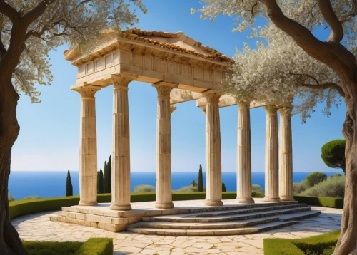 greek temple,roman temple,temple of diana,erechtheus,temple of hercules,doric columns,temple of poseidon,erechtheion,leptis,artemis temple,agrigento,house with caryatids,synaxarion,amphipolis,roman columns,zappeion,pergola,stylites,laodicea,gennadius,Art,Artistic Painting,Artistic Painting 06