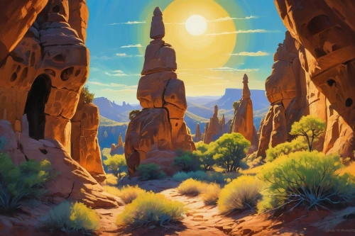 desert landscape,desert desert landscape,desert background,moon valley,cartoon video game background,canyon,futuristic landscape,fairyland canyon,landscape background,canyonlands,hildebrandt,the desert,background with stones,arid landscape,mountain sunrise,stone desert,desert,valley of the moon,canyons,tatooine,Conceptual Art,Daily,Daily 24