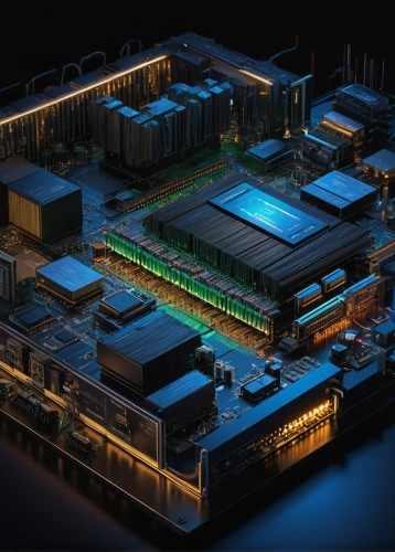 datacenter,cyberport,mining facility,data center,circuit board,petaflops,3d render,supercomputer,pcie,motherboard,xeon,hynix,3d rendering,industrial area,supercomputers,microcomputers,microdistrict,multiprocessor,cybercity,render,Illustration,Children,Children 05