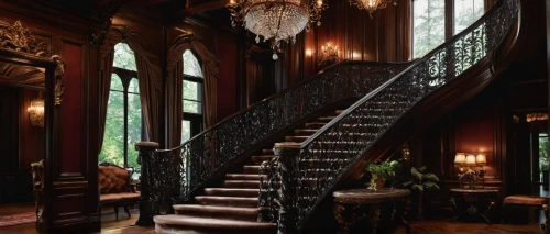 staircase,outside staircase,brownstone,hallway,upstairs,old victorian,victorian,entryway,ornate room,staircases,victorian style,banisters,entrance hall,greystone,foyer,stairs,winding staircase,downstairs,stairway,brownstones,Illustration,Abstract Fantasy,Abstract Fantasy 05
