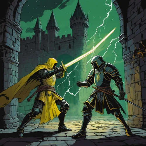dragonlance,latveria,seregil,mughul,drizzt,castlevania,lankhmar,defense,malazan,asgardians,duels,duelling,elric,ghazan,outdueling,excalibur,jaune,prydain,defend,duelled,Illustration,Black and White,Black and White 12