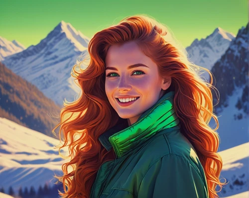 merida,lysa,winter background,fantasy portrait,elsa,malon,christmas snowy background,irisa,digital painting,snowy peaks,dawnstar,sansa,world digital painting,snow drawing,reynir,melisandre,meg,the snow queen,vector illustration,kvothe,Conceptual Art,Sci-Fi,Sci-Fi 12