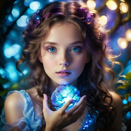 little girl fairy,mystical portrait of a girl,faery,faerie,fairie,luminous,fairy queen,fantasy portrait,enchanting,fairy,fantasy picture,enchants,seelie,fantasy art,fairy lights,fairy tale character,twinkling,behenna,magicienne,magical,Illustration,Realistic Fantasy,Realistic Fantasy 37