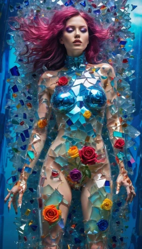 aquaria,under the water,underwater background,under the sea,under water,submerged,aquarium,seaquarium,under sea,underwater,sirena,semiaquatic,coral reef,bodypaint,immersed,mermaid,siren,bodypainting,undersea,photo session in the aquatic studio,Conceptual Art,Oil color,Oil Color 23