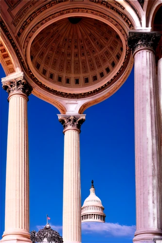 rotundas,pantheon,columns,zappeion,doric columns,three pillars,rotunda,bernini's colonnade,pillars,cenotaphs,colonnades,greek temple,colonnade,colonne,jefferson monument,archly,roman columns,peristyle,capitolium,capitols,Illustration,American Style,American Style 09