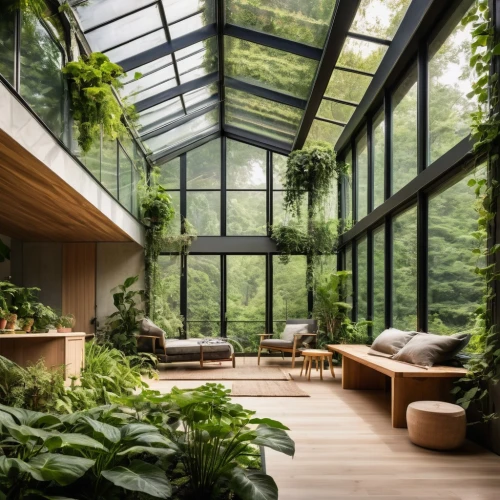 sunroom,conservatory,greenhouse,glasshouse,forest house,conservatories,indoor,green living,atriums,house plants,houseplants,beautiful home,greenhouse effect,roof garden,wintergarden,indoors,palm house,house in the forest,hahnenfu greenhouse,climbing garden,Illustration,Black and White,Black and White 35