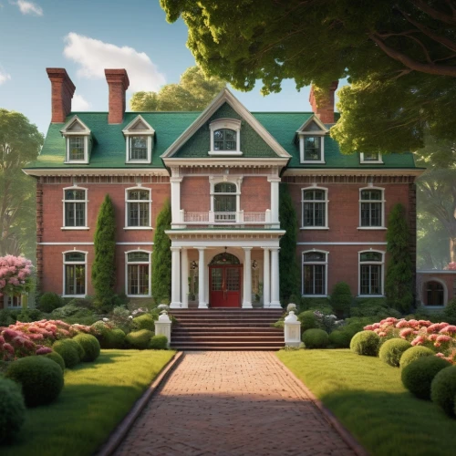 maplecroft,victorian house,victorian,dandelion hall,dreamhouse,ferncliff,pei,3d rendering,marylhurst,old victorian,haddonfield,country estate,forest house,3d render,mansion,doll's house,new england style house,render,briarcliff,brick house,Photography,General,Sci-Fi