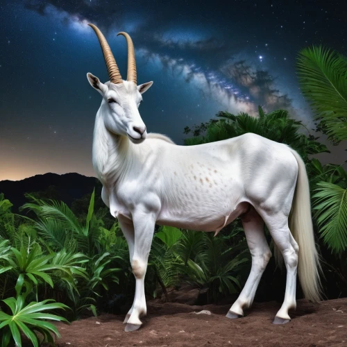 addax,unicorn background,anglo-nubian goat,ungulate,horoscope taurus,capricornus,ataur,equidae,unicornis,derivable,shadowfax,goatflower,capricorn,muldaur,brahman,skillicorn,venado,fantasy animal,constellation unicorn,licorne,Photography,General,Realistic