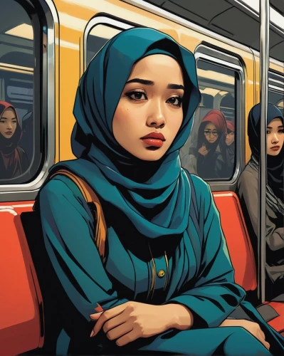 hijab,hijaber,hijabs,muslim woman,islamic girl,indonesian women,indonesians,niqab,transjakarta,bangladeshis,the girl at the station,south korea subway,hijrah,metroad,korea subway,kuala,hejab,pasangan,malaysians,naik,Illustration,Vector,Vector 03