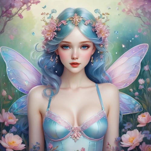 faerie,flower fairy,fairy,faery,fairy queen,little girl fairy,fairie,rosa ' the fairy,rosa 'the fairy,garden fairy,blue butterfly background,fairy galaxy,vintage fairies,butterfly background,fairies,blue butterflies,fairies aloft,ulysses butterfly,evil fairy,faires,Illustration,Realistic Fantasy,Realistic Fantasy 15