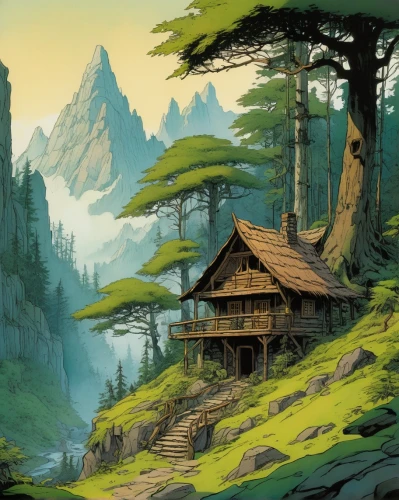house in mountains,house in the forest,log home,house in the mountains,forest house,teahouse,mountain settlement,mountain huts,wooden hut,the cabin in the mountains,home landscape,log cabin,mountain hut,wooden house,treehouse,mountain scene,mountain village,tree house,cottage,treehouses