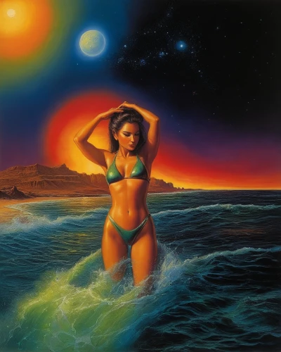 struzan,inanna,venus,hildebrandt,fantasy picture,sirena,tretchikoff,nereid,paschke,fantasy art,salacia,frazetta,fantasy woman,venusian,uncredited,atlantica,sundancer,girl on the dune,amphitrite,radebaugh,Illustration,Realistic Fantasy,Realistic Fantasy 32