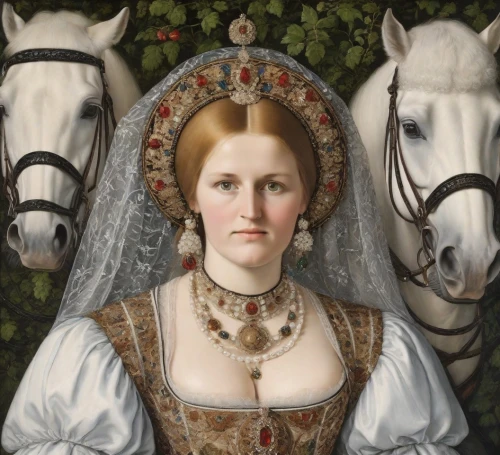 lipizzaners,tymoshenko,a white horse,timoshenko,salzgeber,elizabeth i,andalusians,noblewoman,tudor,white horse,lipizzaner,horseback,horsewoman,cheval,cranach,equestrian,portrait of a girl,portrait of a woman,hanoverian,courtly