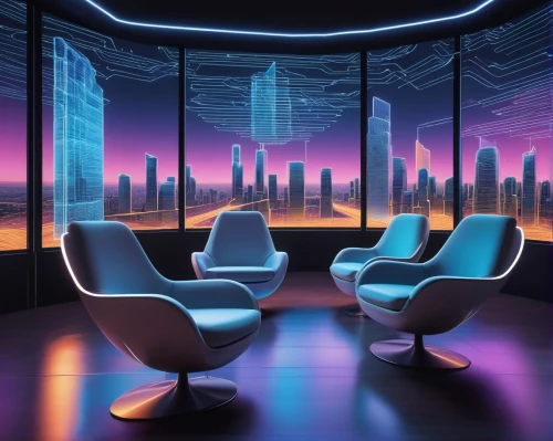 futuristic landscape,art deco background,ufo interior,3d background,background design,conference room,sky space concept,spaceship interior,neon human resources,futurist,boardroom,cybercity,cyberscene,futuristic architecture,meeting room,blur office background,modern office,board room,cartoon video game background,chairs,Conceptual Art,Daily,Daily 19