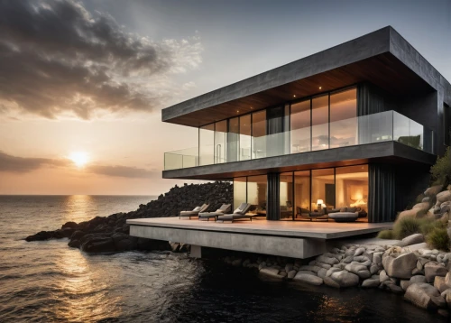 house by the water,oceanfront,dunes house,beach house,cubic house,luxury property,modern architecture,modern house,beautiful home,dreamhouse,luxury home,cube house,beachhouse,beachfront,ocean view,house of the sea,holiday villa,snohetta,summer house,oceanview,Illustration,Realistic Fantasy,Realistic Fantasy 40