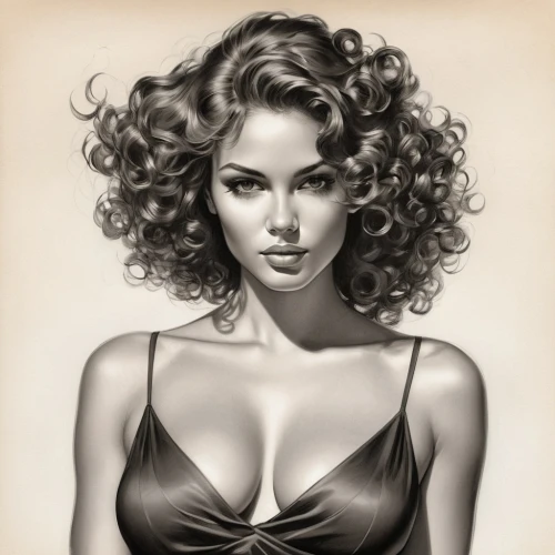 charcoal pencil,charcoal drawing,pencil drawings,vintage drawing,pencil drawing,pin-up girl,retro pin up girl,kangna,vanderhorst,airbrush,airbrushing,pin-up model,pin up girl,pin ups,vintage woman,charcoal,graphite,retro woman,cherilyn,vintage female portrait,Illustration,Black and White,Black and White 32