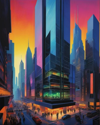 cybercity,cybertown,futuristic landscape,futuristic architecture,sedensky,futurist,cyberport,hypermodern,metropolis,skyscraper,skyscrapers,futuristic,the skyscraper,mcquarrie,futurists,cinerama,cyberpunk,futuristic art museum,cityscape,kimmelman,Illustration,Retro,Retro 07