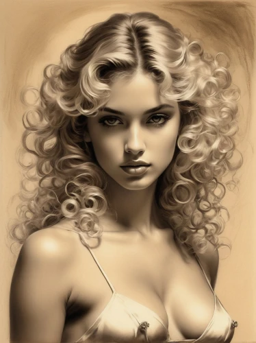 airbrushing,airbrush,sepia,clytie,blonde woman,vanderhorst,retro pin up girl,venus,pin-up girl,valentine pin up,radebaugh,airbrushed,viveros,pin ups,vintage girl,blond girl,currin,vintage woman,blonde girl,charcoal drawing,Illustration,Black and White,Black and White 26