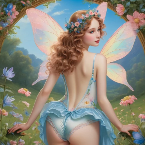 faerie,faery,fairy,flower fairy,blue butterfly background,vintage fairies,butterfly background,little girl fairy,fairy queen,garden fairy,fairies aloft,ulysses butterfly,julia butterfly,fairie,rosa ' the fairy,rosa 'the fairy,fairies,blue butterflies,butterfly dolls,fantasy art,Art,Classical Oil Painting,Classical Oil Painting 33