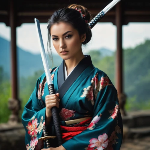 beautiful girls with katana,geisha,geisha girl,hanfu,katana,japanese woman,wuxia,naginata,samurai fighter,shakuhachi,sikatana,goryeo,oriental princess,erhu,samurai,oriental girl,geiko,oichi,maiko,swordswoman,Photography,General,Fantasy