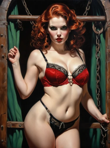 burlesques,valentine pin up,pin-up model,pin ups,rosaleen,niffenegger,tairrie,rasputina,radebaugh,pin-up girl,pin up girl,valentine day's pin up,retro pin up girl,bloodrayne,fatale,burlesque,madelyne,redhead doll,retro pin up girls,maureen o'hara - female,Illustration,Realistic Fantasy,Realistic Fantasy 10