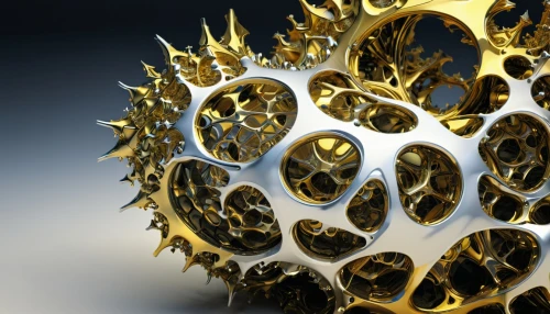 cinema 4d,buckyball,radiolarian,cog,pineapple sprocket,chainring,chainrings,tock,dodecahedra,cog wheel,gold flower,fullerene,gears,dodecahedral,building honeycomb,honeycomb structure,cog wheels,nurbs,buckyballs,ferrofluid,Illustration,Realistic Fantasy,Realistic Fantasy 25