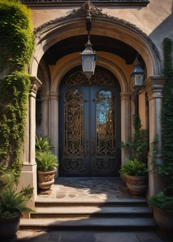 garden door,entryway,front door,house entrance,victorian,entryways,doorways,the threshold of the house,metallic door,entranceway,doorway,ornate,iron door,entrances,old victorian,entranceways,portal,doorstep,brownstone,wrought iron,Illustration,Abstract Fantasy,Abstract Fantasy 03