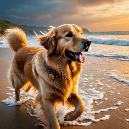 stray dog on beach,golden retriever,golden retriver,beach dog,cheerful dog,retriever,nova scotia duck tolling retriever,golden retriever puppy,running dog,dog running,walk on the beach,dog photography,beach background,australian shepherd,dog pure-breed,surfdog,beautiful beach,beachgoer,blonde dog,dog playing,Photography,General,Fantasy